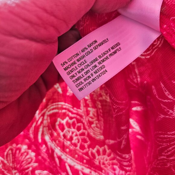 Universal Thread Womens Coral Paisley Ruffle Wrap Skirt XXL Cotton/Rayon Blend - Picture 3 of 16